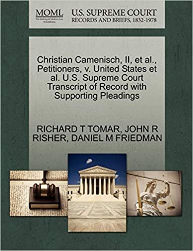 Christian Camenisch, II, et al., Petitioners, v. United States et al. U.S. Supreme Court Transcript of Record with Supporting Pleadings indir