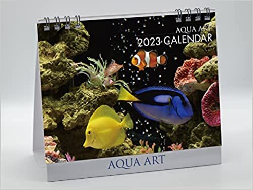 2023年 AQUA ART 熱帯魚卓上カレンダー(月めくり・リング)