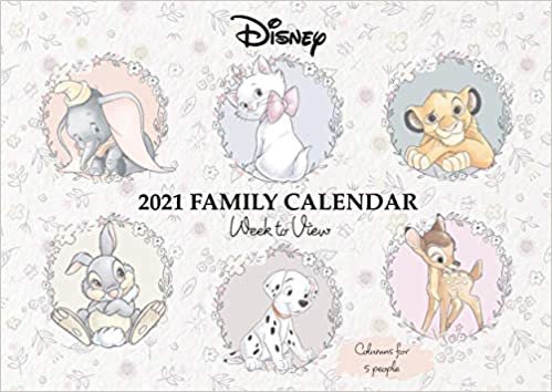 Disney Heritage 2021 Family Organiser Calendar - Official A4 Wall Format Calendar