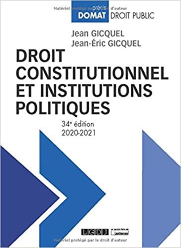 indir Droit constitutionnel et institutions politiques (2020-2021) (Précis Domat)