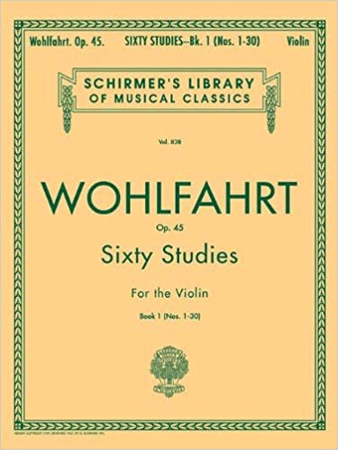 تحميل wohlfahrt op. 45: sixty الدراسات Violin كتاب, 1 ((schirmer من مكتبة الموسيقية كلاسيكية ، vol.838)