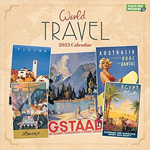 World Travel - Weltreise 2023 - 12-Monatskalender: Original Carousel-Kalender [Mehrsprachig] [Kalender] ダウンロード