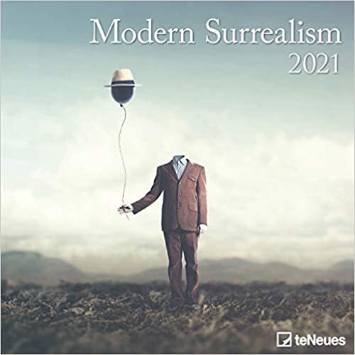 Modern Surrealism 2021 - Wand-Kalender - Broschüren-Kalender - 30x30- 30x60 geöffnet indir