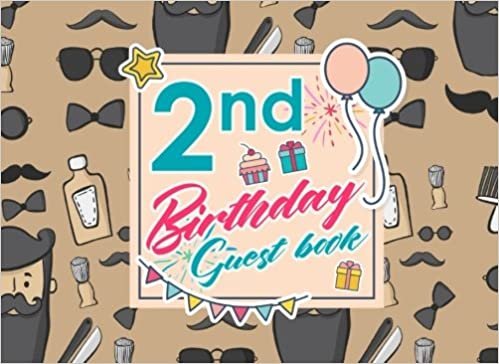 indir 2nd Birthday Guest Book: Birthday Party Guest Book, Guest Registry Book, Guest Book For Any Occasion, Happy Birthday Guest Book, Cute Barbershop Cover: Volume 85