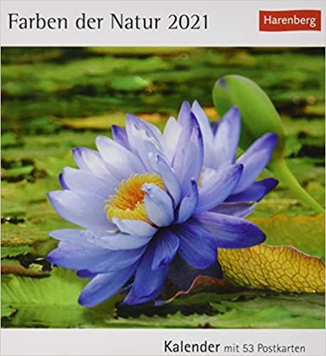 Farben der Natur 2021: Kalender mit 53 Postkarten indir