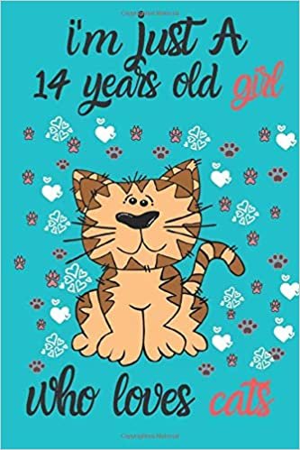 تحميل i&#39;m just a 14 years old girl who loves cats: Notebook journal, Wide Blank Lined Workbook for gift a birthday for Kids Students Girls for School for ... 110 lined pages, 6x9, Soft Cover, Glossy Finish.