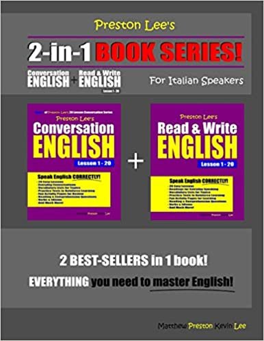 تحميل Preston Lee&#39;s 2-in-1 Book Series! Conversation English &amp; Read &amp; Write English Lesson 1 - 20 For Italian Speakers