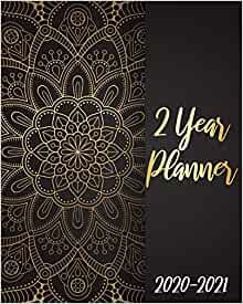 ダウンロード  2020-2021 2 Year Planner: Black Golden Mandala, 24 Months Planner Calendar January 2020 to December 2021 Track And To Do List Schedule Agenda Organizer With Holidays and inspirational Quotes 本