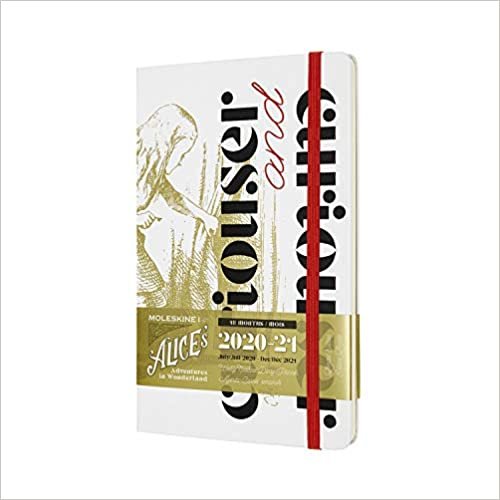 ダウンロード  Moleskine 2020-21 Alice Wonderland Weekly Planner, 18M, Large, Curiouser, Hard Cover (5 x 8.25) 本