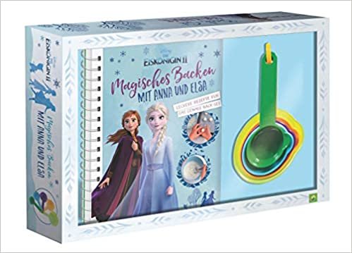 indir Die Eiskönigin 2: Magisches Backen mit Anna und Elsa: Back-Set für Kinder mit Rezeptbuch und 5 Messbechern