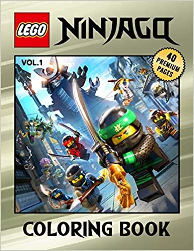 Lego Ninjago Coloring Book Vol1: Interesting Coloring Book With 40 Images For Kids of all ages with your Favorite "Lego Ninjago" Characters.: 2 indir