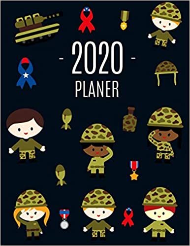 Soldat Planer 2020: Agenda Planer 2020: Top organisiert durchs Jahr! - Planer Kalender 2020 mit Wochenansicht - Einfacher Überblick über die Terminpläne