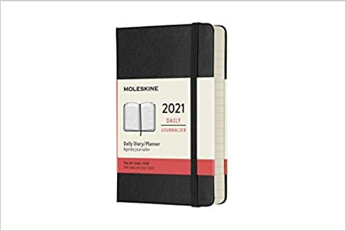 ダウンロード  Moleskine 2021 Daily Planner, 12M, Pocket, Black, Hard Cover (3.5 x 5.5) 本