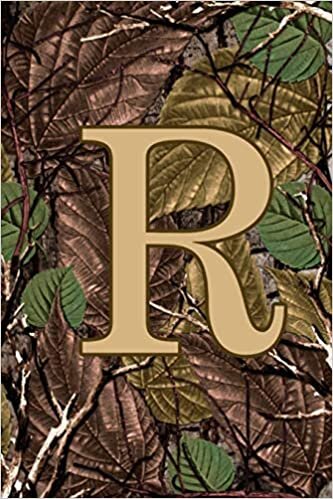 indir R: Letter R Monogram Camo Camouflage Hunting Notebook &amp; Journal