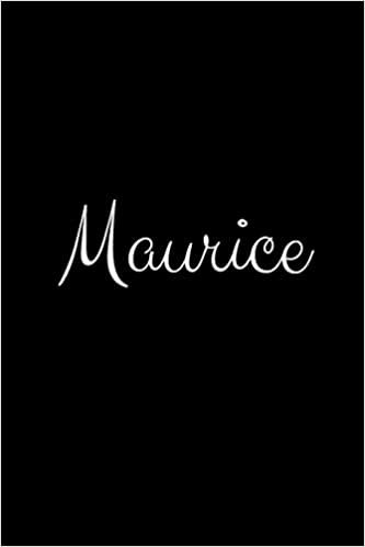 اقرأ Maurice: notebook with the name on the cover, elegant, discreet, official notebook for notes الكتاب الاليكتروني 