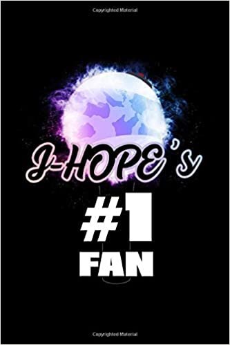  بدون تسجيل ليقرأ J-Hope's #1 Fan: BTS Glowing Lightstick 120 Page 6 x 9" Lined Notebook Kpop Fandom Merch Journal Book