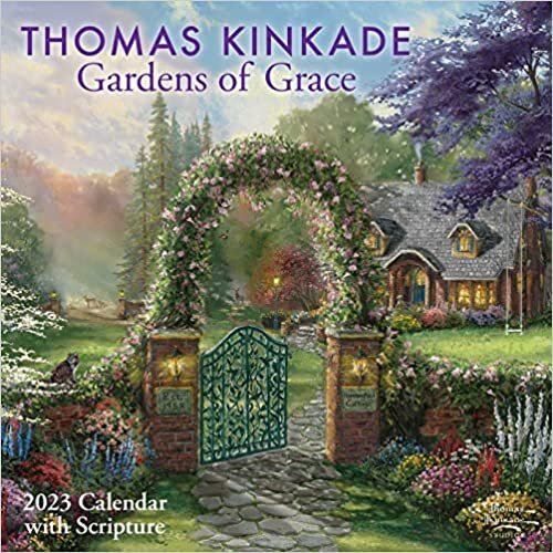 ダウンロード  Thomas Kinkade Gardens of Grace with Scripture 2023 Wall Calendar 本