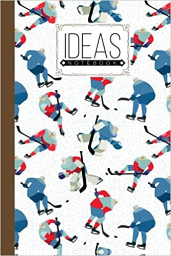 indir Ideas Notebook: Ideas Notebook Hockey Cover, Ideas Journal/Mini Ideas Notebook/Pocket Idea Log Book 120 Pages - Size 6&quot; x 9&quot; by Gadino Sean