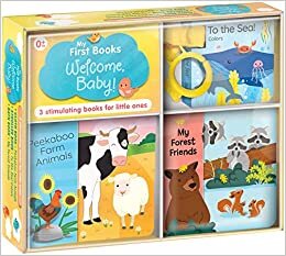 تحميل My First Books: Welcome, Baby!: Three Stimulating Books in One Box: Bath Book, Cloth Book, Stroller Book