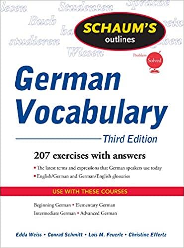 Schaum's Outline of German Vocabulary, 3ed indir