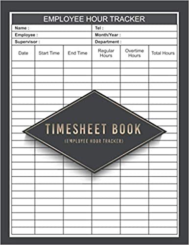 indir Time Sheet Book: Time Sheet Notebook for Tracking employee daily working hours