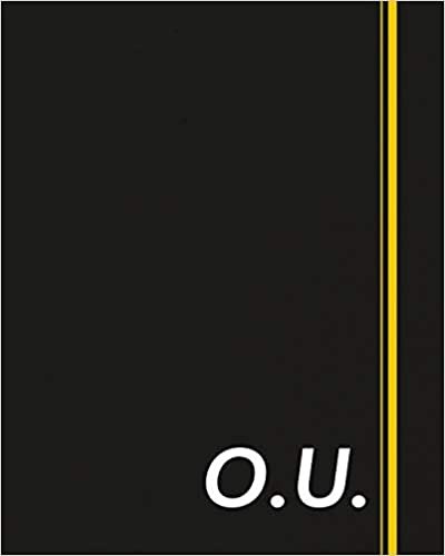 O.U.: Classic Monogram Lined Notebook Personalized With Two Initials - Matte Softcover Professional Style Paperback Journal Perfect Gift for Men and Women indir