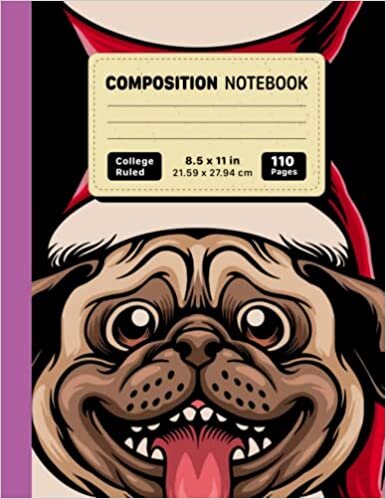 Jnijoo Lebzakh Composition Notebook College Ruled: Cute Pug Lined Composition Paper, School Supplies, Notebooks for School, Home Or Office With Number Of Pages & Index (Great Present For Pet Lovers) تكوين تحميل مجانا Jnijoo Lebzakh تكوين