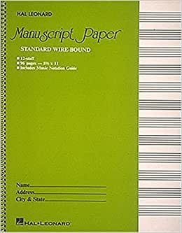 تحميل Standard Wirebound Manuscript Paper (Green Cover)