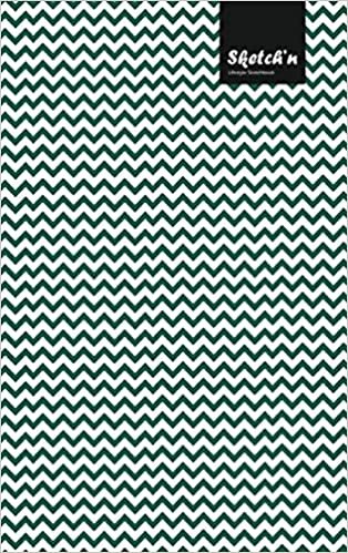 Sketch'n Lifestyle Sketchbook, (Waves Pattern Print), 6 x 9 Inches (A5), 102 Sheets (Olive Green)