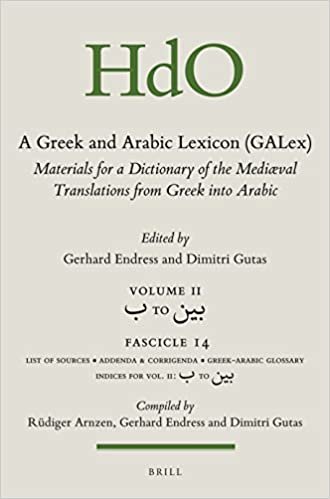 تحميل A Greek and Arabic Lexicon (Galex): Materials for a Dictionary of the Mediaeval Translations from Greek Into Arabic. Fascicle 14, ب To بين