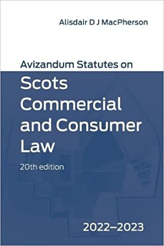 تحميل Avizandum Statutes on Scots Commercial and Consumer Law, 20th Edition: 2022-23