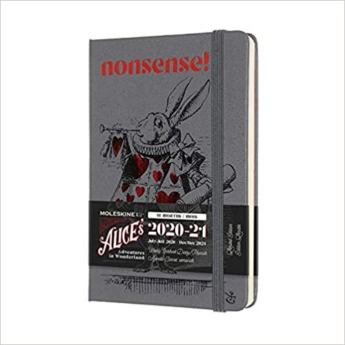ダウンロード  Moleskine 2020-21 Alice Wonderland Weekly Planner, 18M, Pocket, Rabbit, Hard Cover (3.5 x 5.5) 本