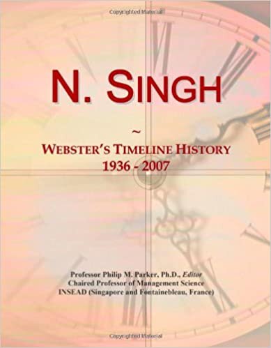indir N. Singh: Webster&#39;s Timeline History, 1936 - 2007