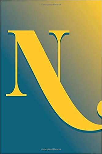indir N in the Alphabet Series, Blank Lined Journal