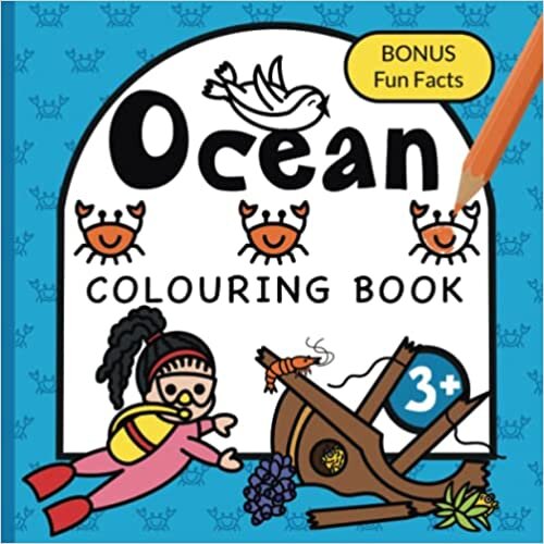 تحميل Colouring Book Ocean For Children: Whales, Sharks, Turtles and Sunken ships for boys &amp; girls to colour Ages 3+