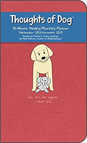 Thoughts of Dog 16-Month 2022-2023 Weekly/Monthly Planner Calendar ダウンロード