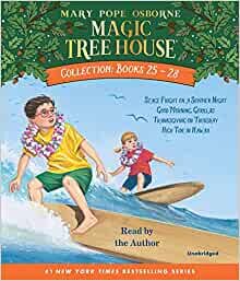 ダウンロード  Magic Tree House Collection: Books 25-28: #25 Stage Fright on a Summer Night; #26 Good Morning, Gorillas; #27 Thanksgiving on Thursday; #28 High Tide in Hawaii (Magic Tree House (R)) 本