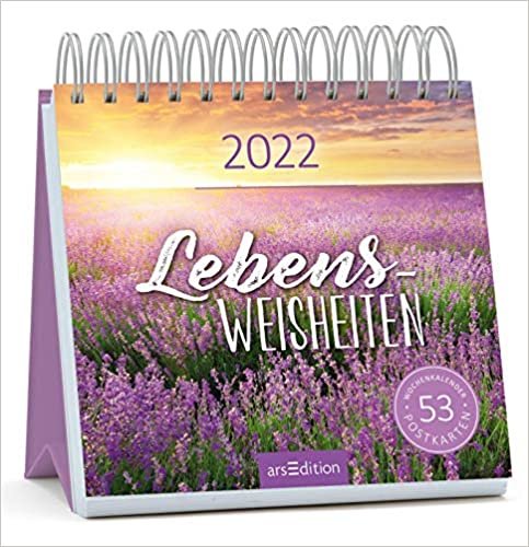 Postkartenkalender Lebensweisheiten 2022