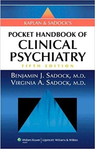  بدون تسجيل ليقرأ Pocket Handbook of Clinical Psychiatry Fifth Edition by Benjamin J. Sadock M. D. and Virginia A. Sadock M. D. - Paperback