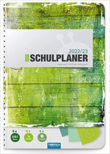 ダウンロード  Troetsch Schulplaner Gruen 2022/2023: Planer Schuelerkalender Hausaufgabenheft Timer 本