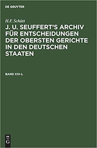 J. A. Seuffert's Archiv für Entscheidungen der obersten Gerichte in den deutschen Staaten indir