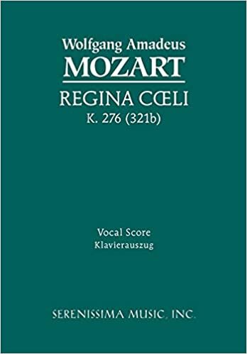 Regina Coeli, K. 276 (321b): Vocal score indir