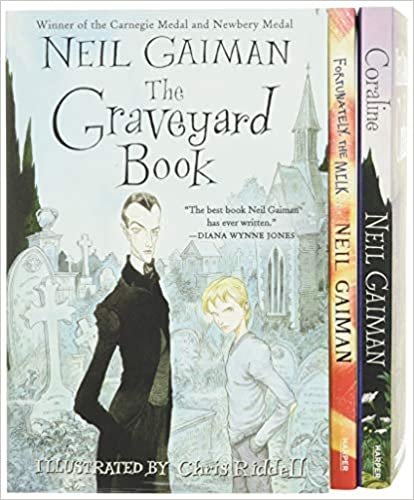 ダウンロード  Neil Gaiman/Chris Riddell 3-Book Box Set: Coraline; The Graveyard Book; Fortunately, the Milk 本
