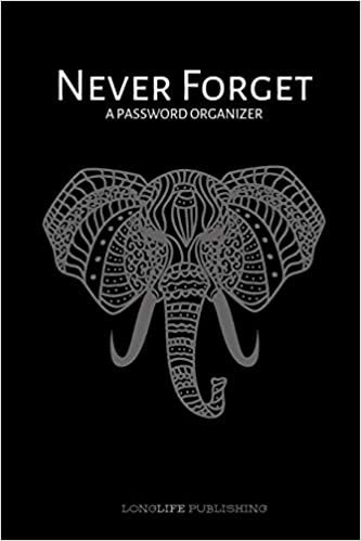 تحميل Never Forget: A Password Organizer for Internet Safety, Password and Username Keeper Notebook Elephant Design