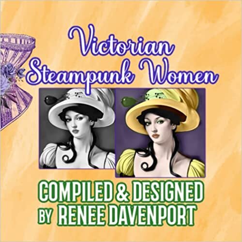 تحميل Victorian Steampunk Women: Grayscale Adult Coloring Book