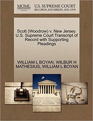 Scott (Woodrow) v. New Jersey. U.S. Supreme Court Transcript of Record with Supporting Pleadings