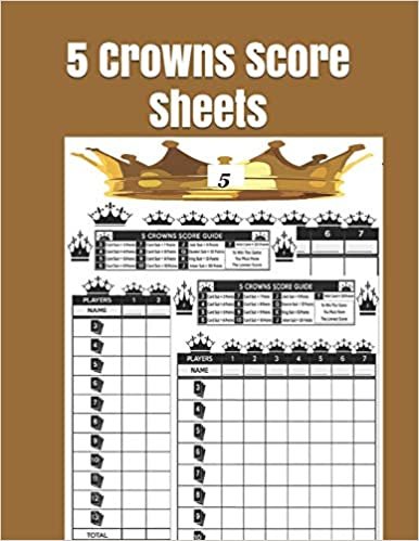 تحميل 5 Crowns Score Sheets: 120 Large Score Sheets for Score keeping, Five Crowns Game Record Keeper Book