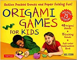 تحميل Origami Games for Kids Kit: Action Packed Games and Paper Folding Fun! [Origami Kit with Book, 48 Papers, 75 Stickers, 15 Exciting Games, Easy-to-Assemble Game Pieces]