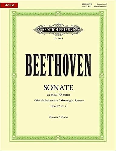 ダウンロード  Sonate fuer Klavier Nr. 14 cis-Moll op. 27; 2 "Mondschein-Sonate" / URTEXT: Sonata quasi una Fantasia 本