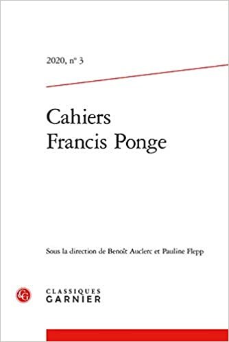 indir Cahiers Francis Ponge: L&#39;écrivain, l&#39;artiste et leurs gestes (2020) (2020, n° 3) (Cahiers Francis Ponge, 3)